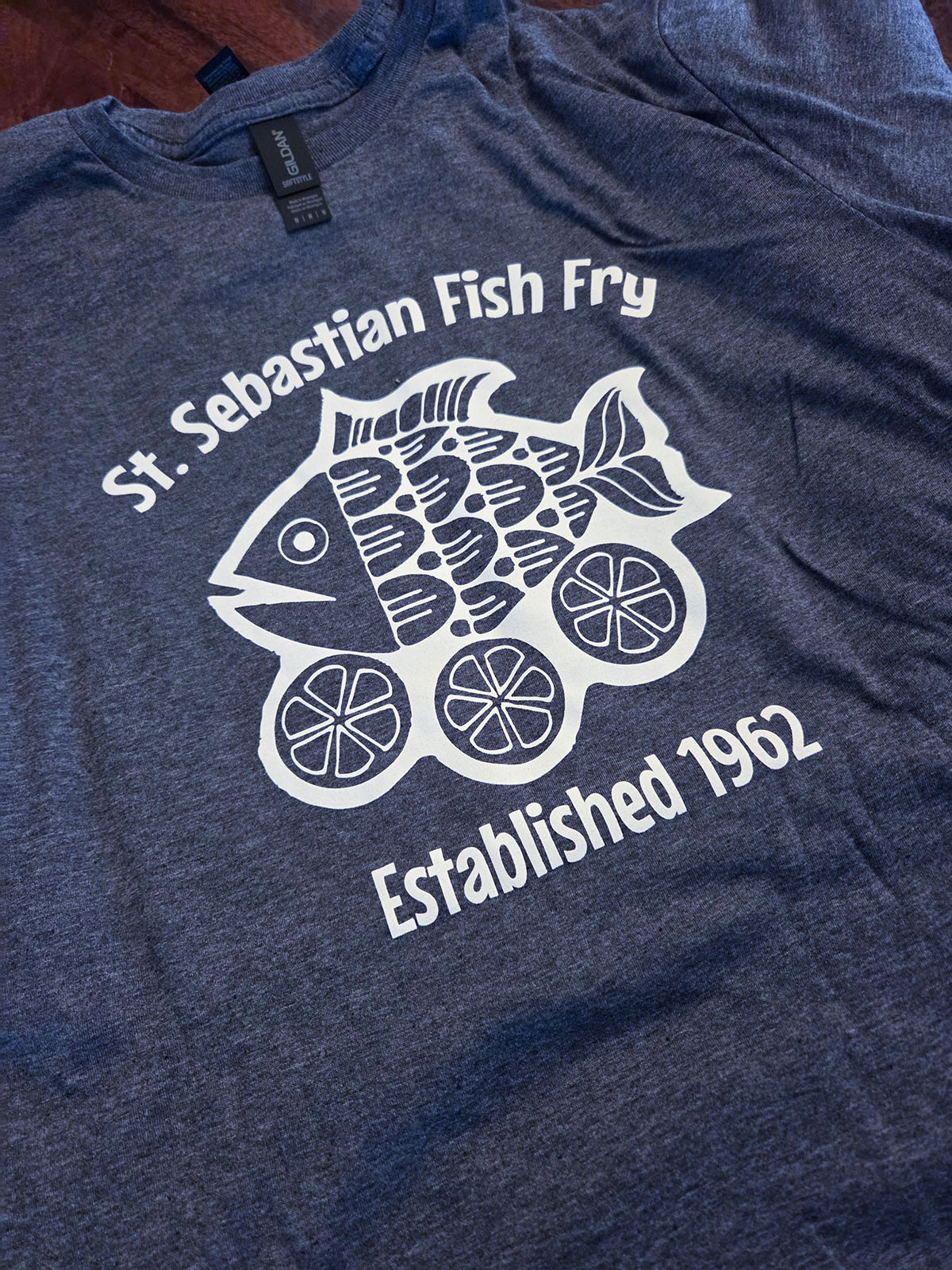 Custom screen printed fish fry t-shirts Milwaukee